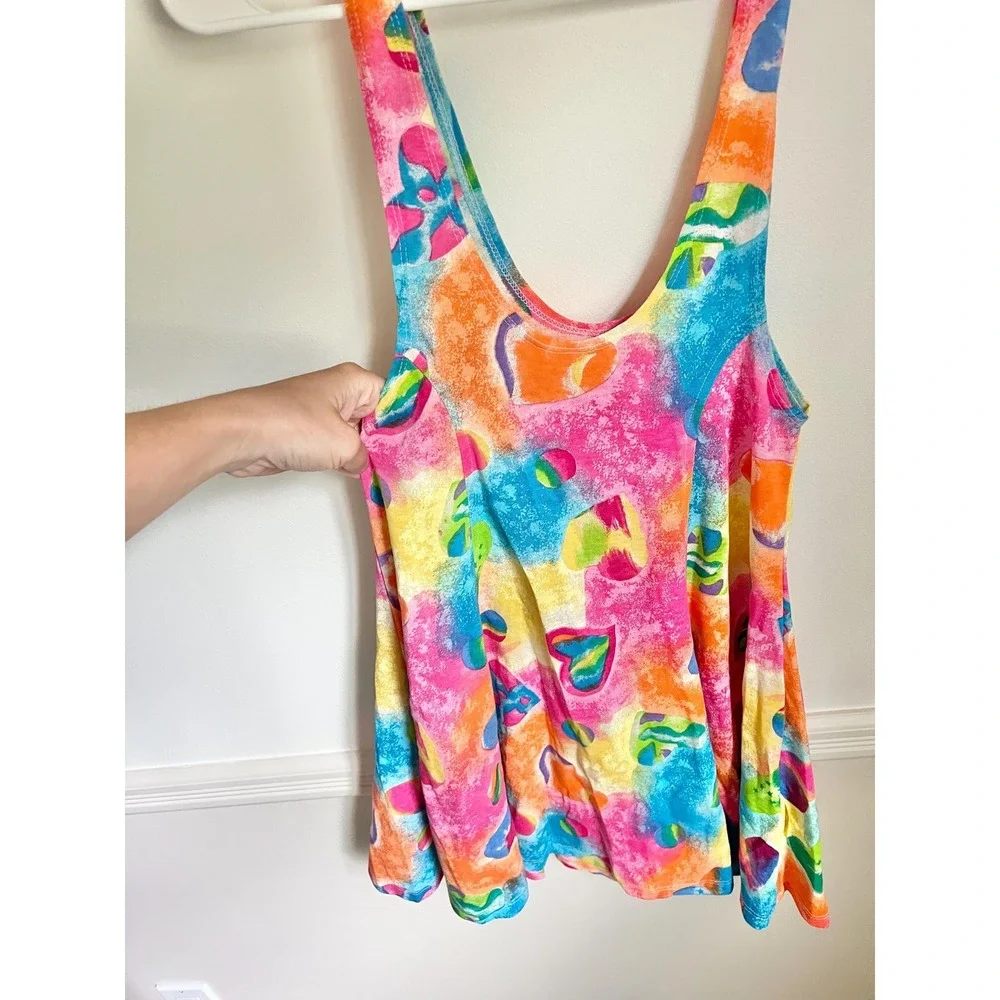 1990s Girls My Michelle Rainbow‎ Color Shapes Dress